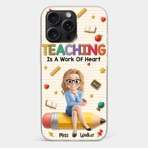 Custom Clear Phone Case - Personalized Back To School Gifts For Teachers - Where Learning Blooms