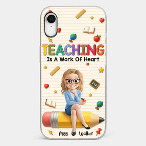 Custom Clear Phone Case - Personalized Back To School Gifts For Teachers - Where Learning Blooms