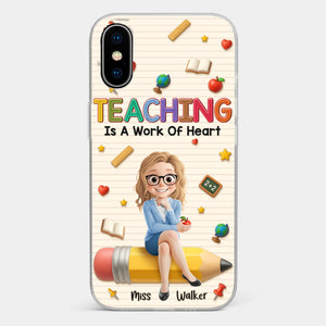 Custom Clear Phone Case - Personalized Back To School Gifts For Teachers - Where Learning Blooms