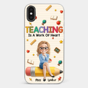 Custom Clear Phone Case - Personalized Back To School Gifts For Teachers - Where Learning Blooms