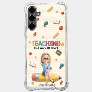 Étui de téléphone transparent personnalisé – Cadeaux de rentrée scolaire personnalisés pour enseignants – Là où l'apprentissage fleurit