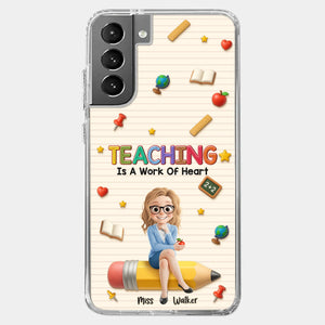 Custom Clear Phone Case - Personalized Back To School Gifts For Teachers - Where Learning Blooms