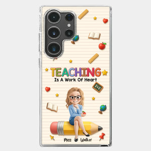 Custom Clear Phone Case - Personalized Back To School Gifts For Teachers - Where Learning Blooms
