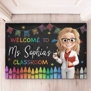 Tapis décoratif personnalisé pour la maison - Cadeaux personnalisés pour la rentrée scolaire des enseignants - Là où les jeunes esprits prennent vie