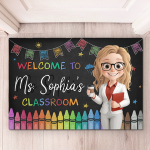 Tapis décoratif personnalisé pour la maison - Cadeaux personnalisés pour la rentrée scolaire des enseignants - Là où les jeunes esprits prennent vie
