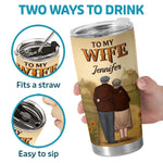 Custom Tumbler - Personalized Anniversary Wedding Gifts For Husband, Wife, Couple - Holding On To You