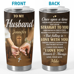 Custom Tumbler - Personalized Anniversary Wedding Gifts For Wife, Husband, Couple - Our Story Continues