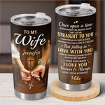 Custom Tumbler - Personalized Anniversary Wedding Gifts For Wife, Husband, Couple - Our Story Continues