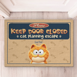 Tapis décoratif personnalisé pour la maison - Cadeaux d'anniversaire personnalisés pour les amoureux des chats, maman et papa chats - Arrêtez les pattes avant qu'elles ne se libèrent