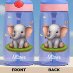Custom 16oz Plastic Kids Water Bottle - Personalized Back To School Gifts For Kids - Sip Safari Adventures Daily