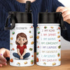 Custom Kid Water Bottle - Personalized Back To School Gifts For Kids - School Days, Cool Sips