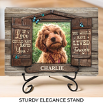 Custom Pet Photo Memorial Gifts for Dog Lovers - Personalized Stone With Stand