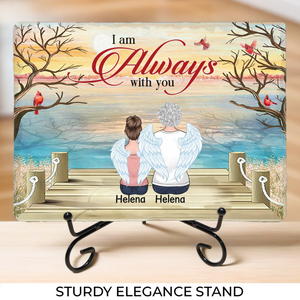 And I Will See You Again Someday, In The Clouds - Memorial Personalized Custom Rectangle Shaped Stone With Stand - Sympathy Gift For Family Members