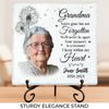 Custom Photo Your Life Was A Blessing - Memorial Personalized Custom Square Shaped Memorial Stone - Sympathy Gift For Family Members