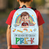Sac à dos personnalisé pour enfants - Cadeaux de rentrée scolaire personnalisés pour enfants - Prêts à apprendre de grandes choses