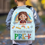 Custom Kids Backpack - Personalized Back To School Gifts For Kids - Ready To Learn Big Things
