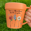 Custom Plant Pot Ceramic Mug - Personalized Best Friend Birthday Gifts For Women - You’re My Favorite Flower -  Flower Pot Mug