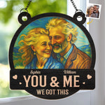 Custom Photo Window Hanging Suncatcher Ornament - Personalized Anniversary Wedding Gifts For Couple, Husband, Wife - Love That Lasts