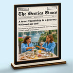 Custom Photo 2-Layered Wooden Plaque - Personalized Best Friend Birthday Gifts For BFF, Sisters - We Are Forever