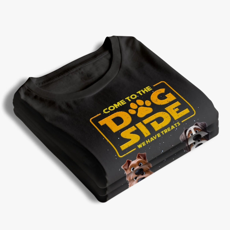 Custom Unisex T-shirt, Premium T-shirt, Hoodie - Personalized Birthday Gifts For Dog Lovers, Dog Dads, Dog Moms - Welcome To The Bark Side