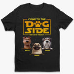 Custom Unisex T-shirt, Premium T-shirt, Hoodie - Personalized Birthday Gifts For Dog Lovers, Dog Dads, Dog Moms - Welcome To The Bark Side