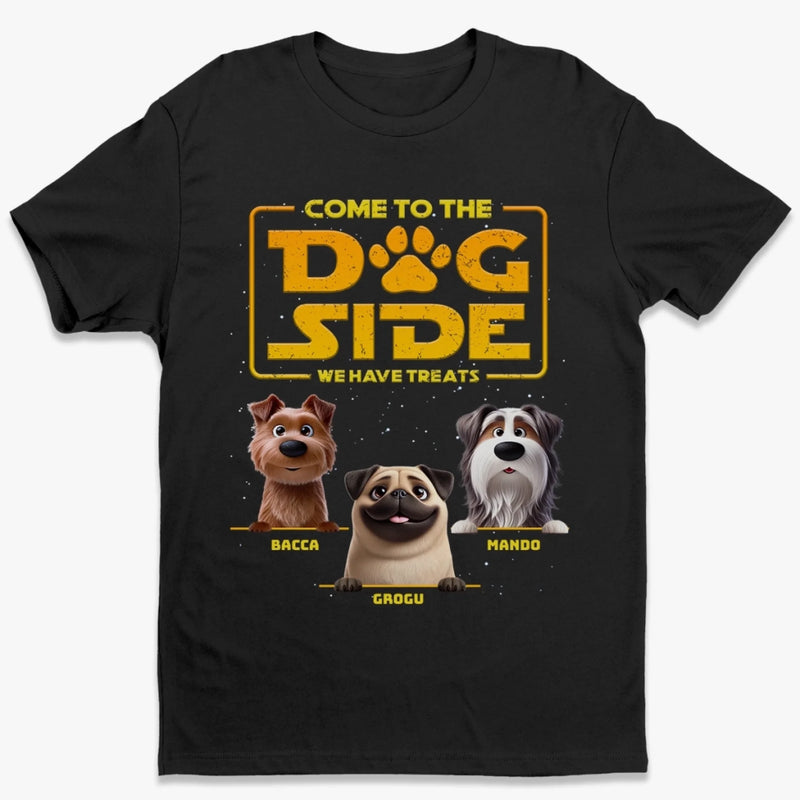 Custom Unisex T-shirt, Premium T-shirt, Hoodie - Personalized Birthday Gifts For Dog Lovers, Dog Dads, Dog Moms - Welcome To The Bark Side