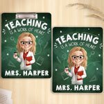Custom Classroom Decor Printed Acrylic Clipboard - Personalized Back To School Gifts For Teachers - Making A Difference Daily