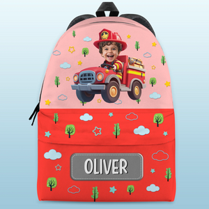 Sac à dos photo personnalisé pour enfants – Cadeaux de rentrée scolaire personnalisés pour enfants – Mode Héros en formation