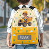 Sac à dos photo personnalisé pour enfants – Cadeaux de rentrée scolaire personnalisés pour enfants – Mode Héros en formation