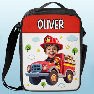 Sac à lunch personnalisé avec photo pour enfants - Cadeaux de rentrée scolaire personnalisés pour enfants - Future Engineer At Lunch
