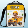 Sac à lunch personnalisé avec photo pour enfants - Cadeaux de rentrée scolaire personnalisés pour enfants - Future Engineer At Lunch