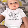 Custom Baby Onesie - Personalized Baby Shower, Gender Reveal Gifts For New Moms, New Dads, New Parents, Dog Dad And Mom - Newbie On The Dog Squad