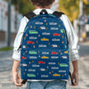 Sac à dos personnalisé pour enfants - Cadeaux de rentrée scolaire personnalisés pour enfants - Tous les chemins mènent au plaisir