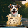 Custom Photo Acrylic Car Ornament - Personalized Birthday Gifts For Dog Cat Lovers, Dog Dad And Mom, Cat Owners - Paw Patrol In Action