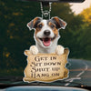 Décoration de voiture en acrylique avec photo personnalisée – Cadeaux d'anniversaire personnalisés pour les amoureux des chiens et des chats, les papas et les mamans de chiens, et les propriétaires de chats – La Pat' Patrouille en action
