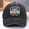 Custom Vintage Washed Denim Baseball Cap - Personalized Birthday Gifts For Mom, Grandma - Loved Most When Called Mom
