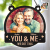Custom Photo Window Hanging Suncatcher Ornament - Personalized Anniversary Wedding Gifts For Husband And Wife, Him And Her - Every Part Of Me Loves You