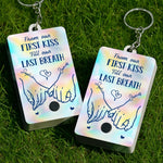 Custom Acrylic Keychain With Voice Recorder - Personalized Anniversary Wedding Gifts For Couple, Husband, Wife - Our Love, Our Journey