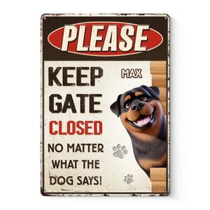 Plaque décorative personnalisée en métal - Cadeaux d'anniversaire personnalisés pour les amoureux des chiens, les papas et les mamans - Attention aux charmeurs canins