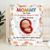Couverture personnalisée - Cadeaux personnalisés pour baby shower, révélation du sexe du bébé pour les nouvelles mamans, les nouveaux papas et les nouveaux parents - Blotti dans votre amour, toujours