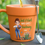 Custom Plant Pot Ceramic Mug - Personalized Garden Gifts For Gardeners - Seeds Of Love, Flowers Of Joy - Flower Pot Mug