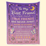 Custom Blanket - Personalized Best Friend Birthday Gifts For Women - Wrap Yourself In My Hug