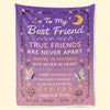 Couverture personnalisée - Cadeaux d'anniversaire personnalisés pour meilleure amie pour femme - Enveloppez-vous dans mon câlin