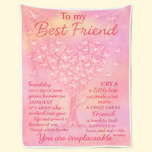 Couverture personnalisée - Cadeaux d'anniversaire personnalisés pour femmes - Les vrais amis ne se séparent jamais