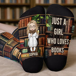 Custom Crew Socks - Personalized Bookish Gifts For Book Lovers, Women, Readers - Socks Off, Story On