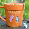 Mug en céramique personnalisé avec pot de fleurs – Cadeaux de jardinage personnalisés pour jardiniers et amis – Ailes différentes, amour commun – Mug avec pot de fleurs