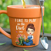 Mug en céramique personnalisé avec pot de fleurs – Cadeaux de jardinage personnalisés pour jardiniers – Cheveux de jardin, peu importe – Mug avec pot de fleurs