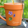 Mug en céramique personnalisé avec pot de fleurs – Cadeaux de jardinage personnalisés pour jardiniers, amis et famille – Grandir avec amour – Mug avec pot de fleurs