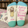 Chaussettes personnalisées - Cadeaux littéraires personnalisés pour les amoureux des livres, les rats de bibliothèque et les lecteurs - Les lecteurs vont lire
