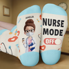 Chaussettes personnalisées - Cadeaux d'anniversaire personnalisés pour infirmière - Mode infirmière